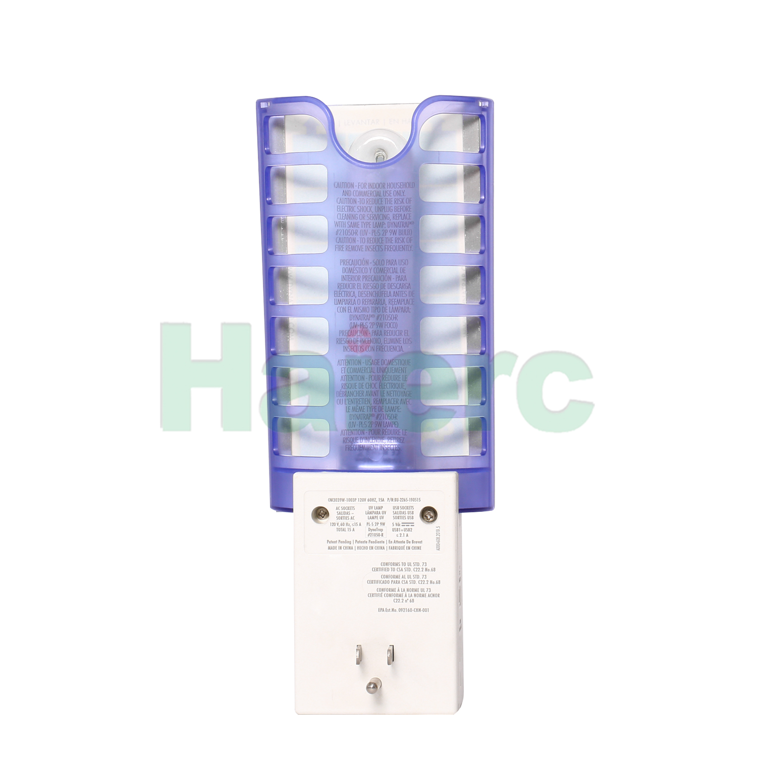 >Haierc Indoor Mosquitoes Trap Killer Bug Zapper Sticker Mosquito Killer Lamp